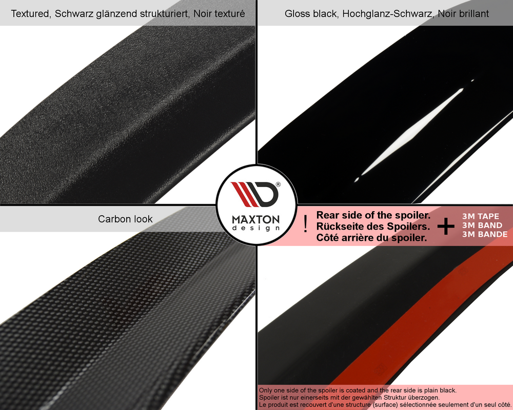 Heckspoiler Lippe MASERATI QUATTROPORTE MK5 FACELIFT schwarz Hochglanz – Ansicht 7