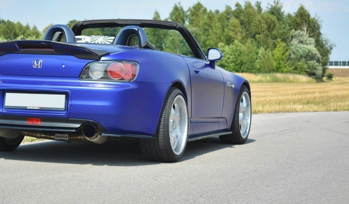 Heck Ansatz Flaps Diffusor passend für HONDA S2000 schwarz Hochglanz – Ansicht 4