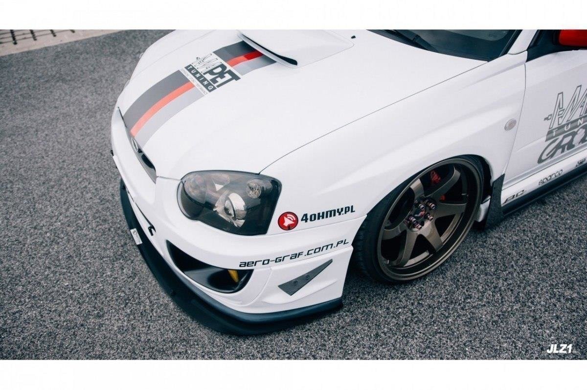 Racing Street+ Spoilerlippe Front Ansatz passend für Subaru Impreza WRX STI (BLOBEYE) – Ansicht 5