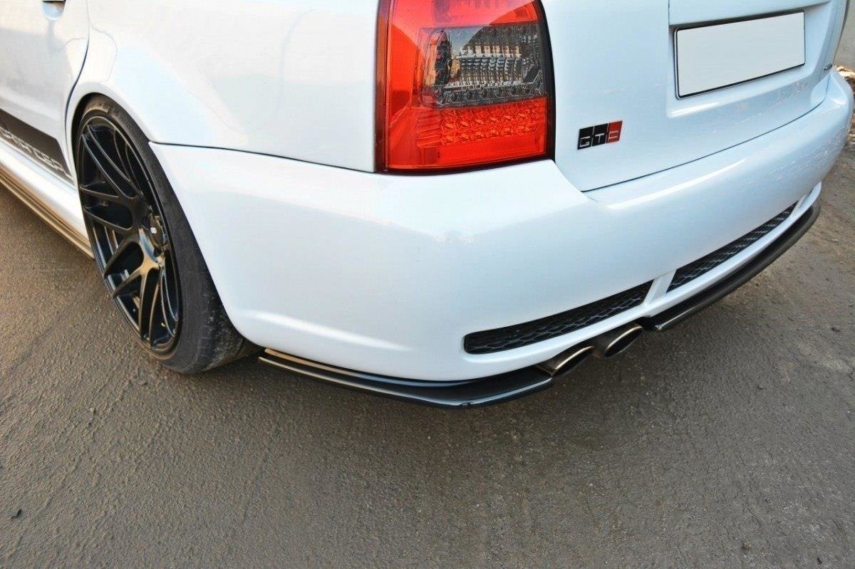 Diffusor Heck Ansatz passend für AUDI RS4 B5 schwarz Hochglanz – Ansicht 3