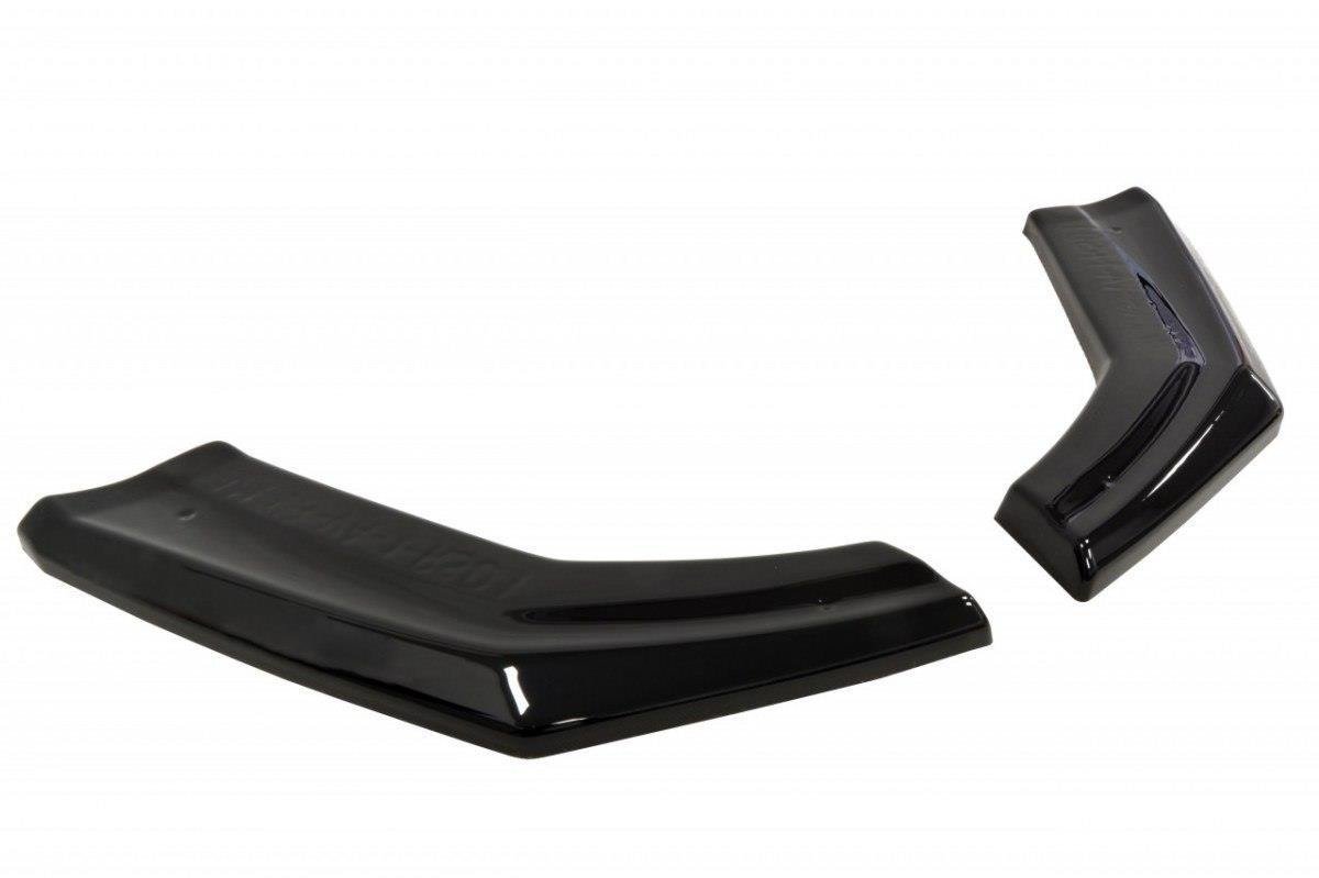 Heck Ansatz Flaps Diffusor passend für Aston Martin V8 Vantage schwarz Hochglanz – Ansicht 5