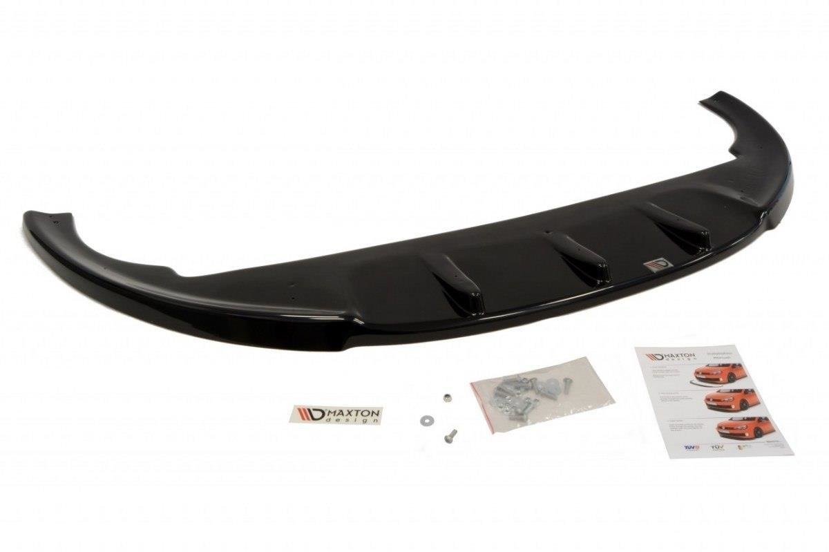 Street+ Spoilerlippe Front Ansatz passend für FIAT BRAVO II schwarz Hochglanz – Ansicht 4