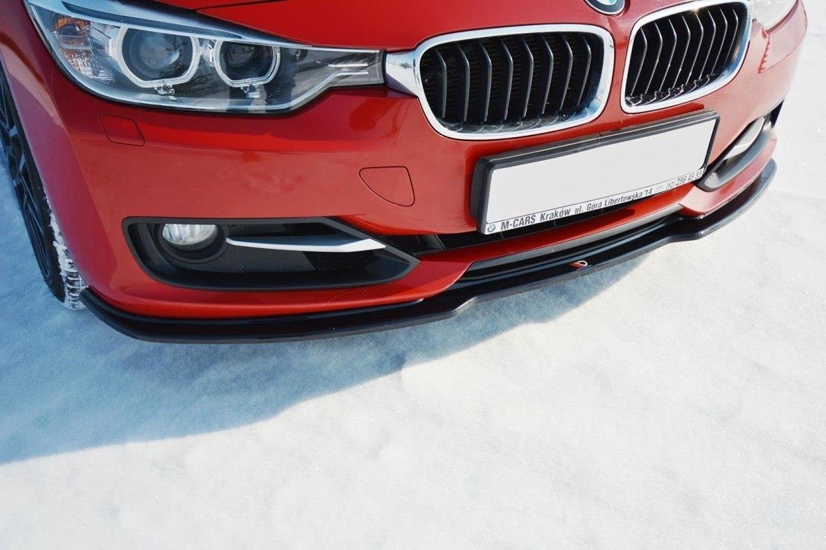 Street+ Spoilerlippe Front Ansatz V.1 passend für BMW 3er F30 schwarz Hochglanz – Ansicht 4