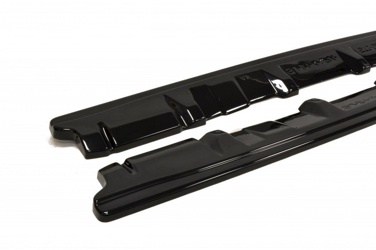 Street+ Seitenschweller Leisten passend für V.1 passend für Subaru WRX STI MK4 schwarz Hochglanz – Ansicht 7