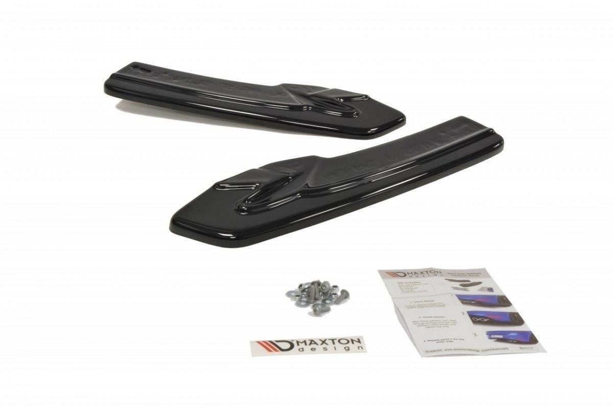Heck Ansatz Flaps Diffusor passend für Audi A5 S-Line 8T Facelift Facelift schwarz Hochglanz – Ansicht 6