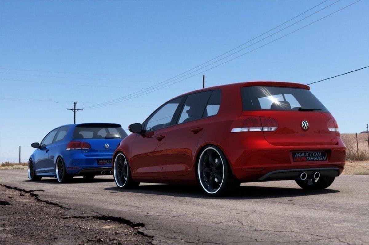 Heckschürze passend für VW Golf V R32 Look passend für VW Golf VI schwarz Hochglanz – Ansicht 2