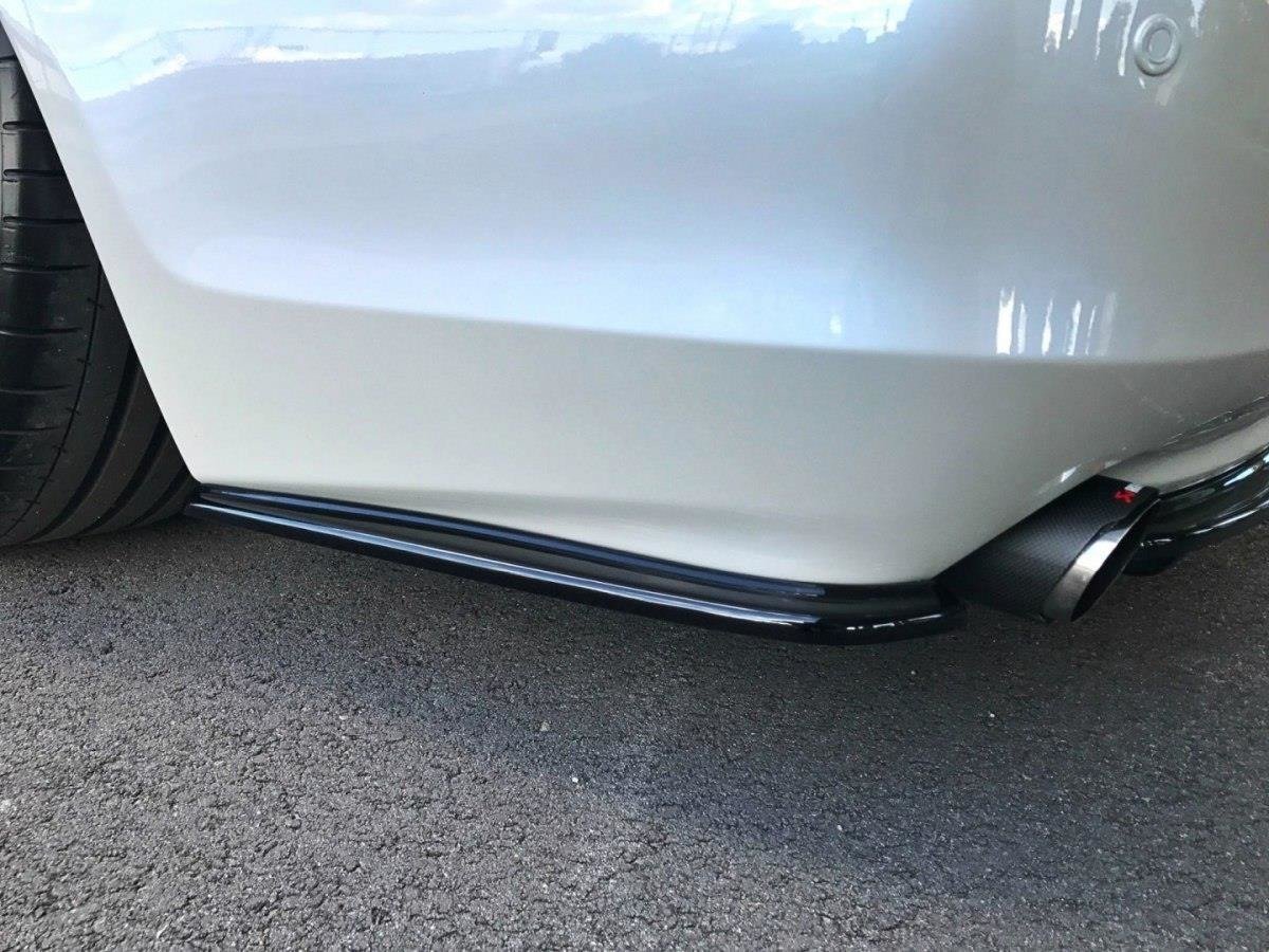 Heck Ansatz Flaps Diffusor passend für Lexus GS 300 Mk3 Facelift schwarz Hochglanz – Ansicht 3