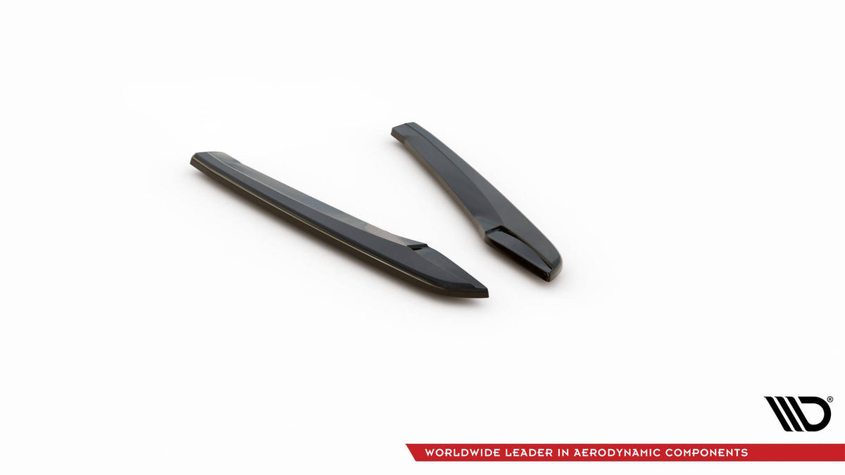 Heck Ansatz Flaps Diffusor V.2 passend für Seat Leon Cupra Mk3 FL Sportstourer schwarz Hochglanz – Ansicht 6