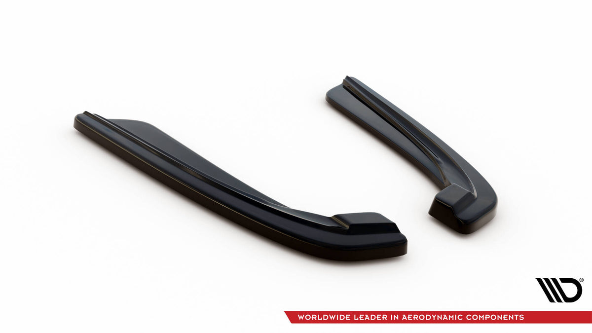 Heck Ansatz Flaps Diffusor passend für L + R BMW 5er M-Paket Limousine /Touring F10/F11 (mit zwei Einzel Endstücken) schwarz Hochglanz – Ansicht 6