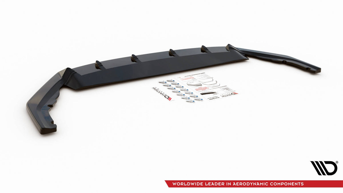 Street+ Spoilerlippe Front Ansatz V.1 passend für Skoda Octavia RS Mk4 schwarz Hochglanz – Ansicht 7