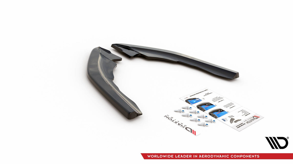 Heck Ansatz Flaps Diffusor V.3 passend für BMW M2 F87 schwarz Hochglanz – Ansicht 5