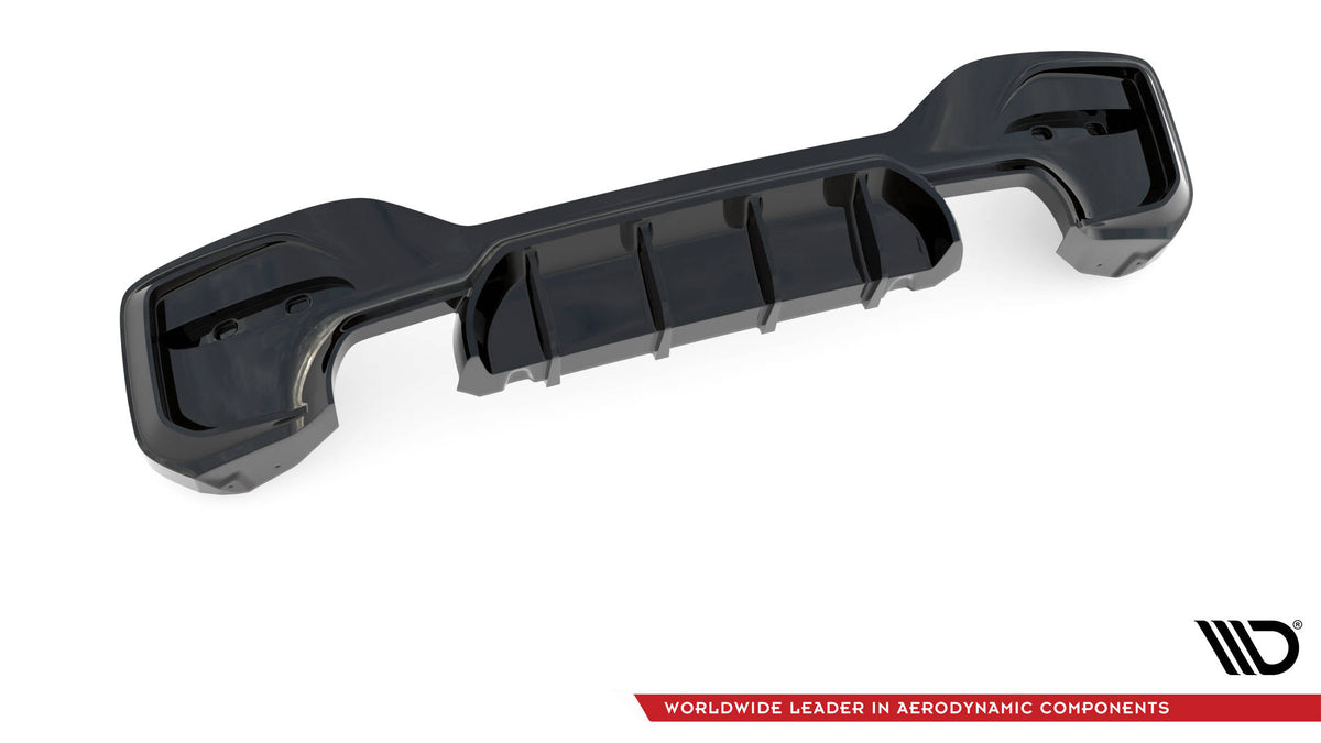 Diffusor Heck Ansatz passend für Bmw 1 F20/ F21 Facelift M-Power schwarz Hochglanz – Ansicht 9
