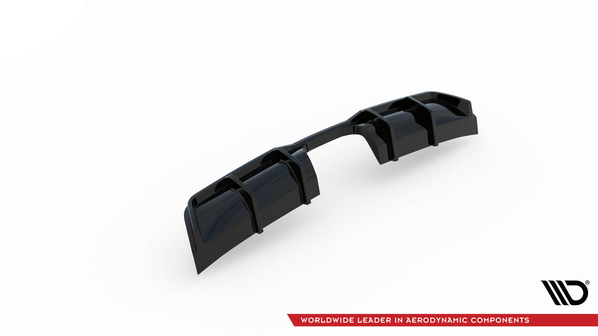 Diffusor Heck Ansatz passend für Mini Cooper John Cooper Works R56 schwarz Hochglanz – Ansicht 8