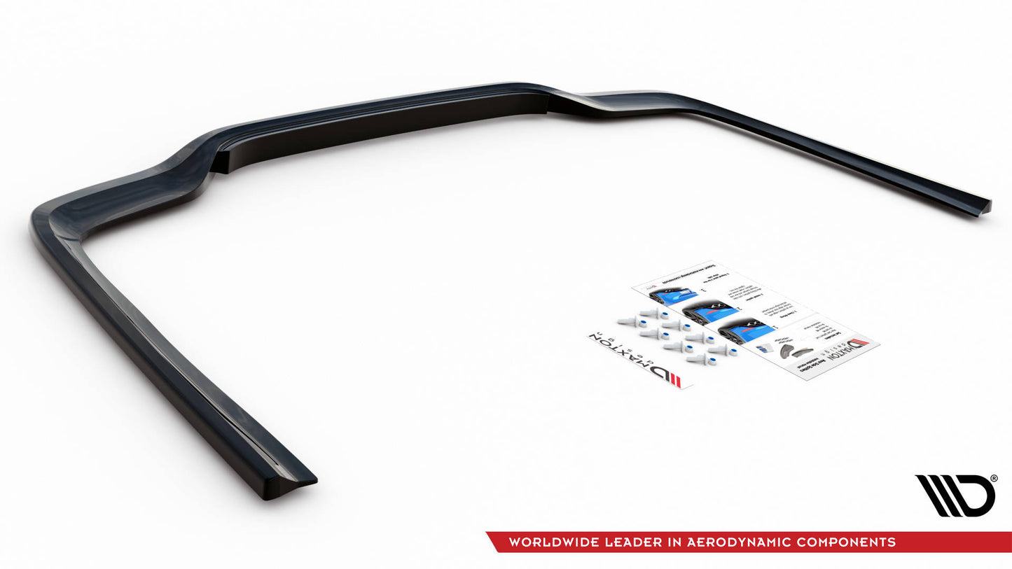 Street+ Mittlerer Diffusor RACE passend für Mercedes-Benz E AMG-Line Limousine W212 Facelift schwarz Hochglanz – Ansicht 6