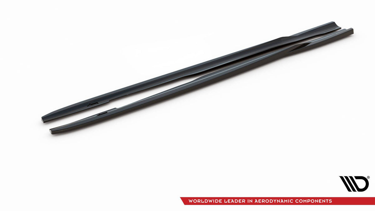 Street+ Seitenschweller Leisten V.2 passend für Ford Focus ST Mk3 schwarz Hochglanz – Ansicht 6