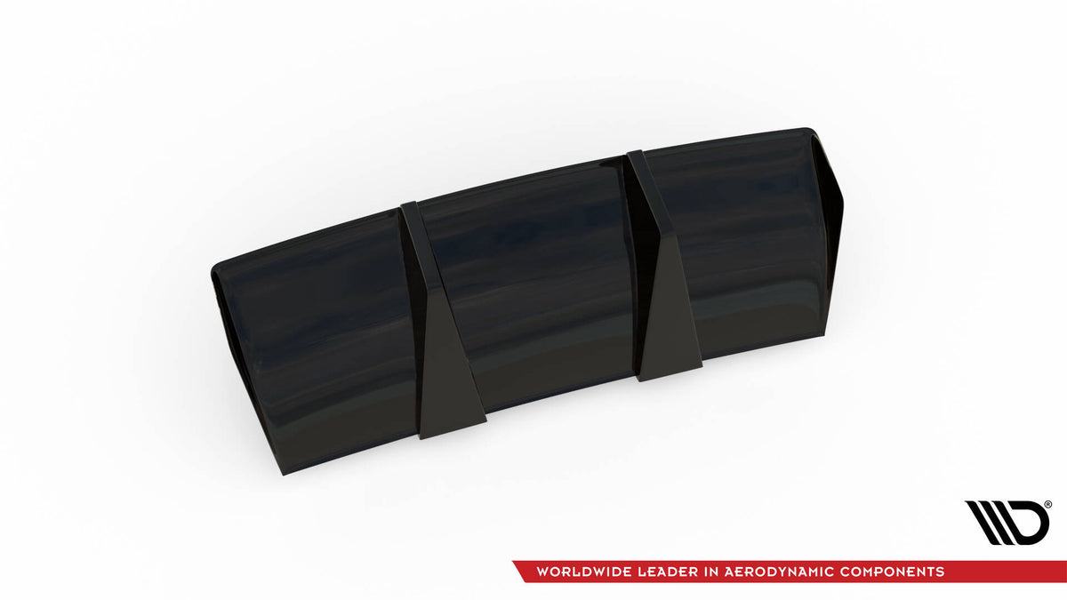 Diffusor Heck Ansatz passend für Audi TT RS 8S schwarz Hochglanz – Ansicht 6