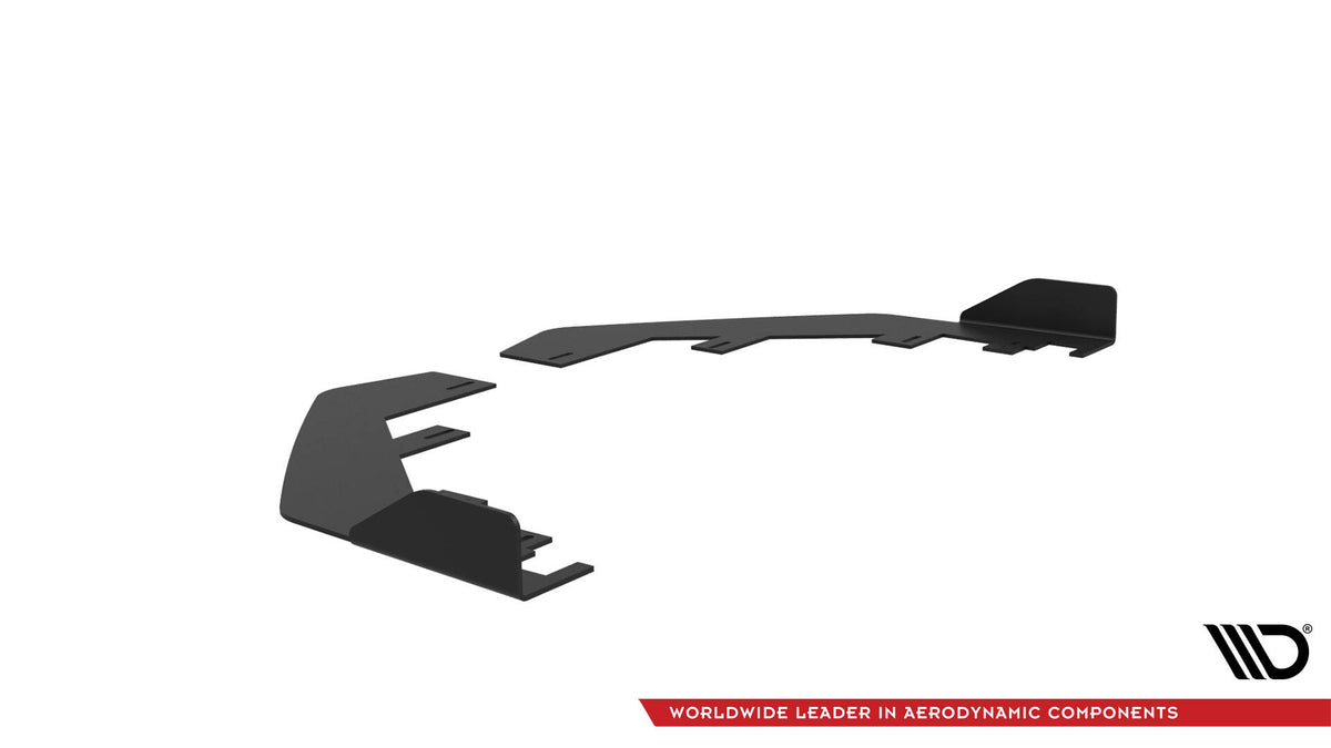 Front Stoßstange Flaps passend für Mercedes-AMG A35 W177 Facelift schwarz Hochglanz – Ansicht 7
