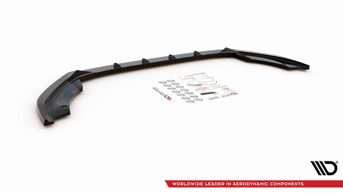 Street+ Spoilerlippe Front Ansatz V.1 passend für Seat Ibiza FR/ Standard Mk5 schwarz Hochglanz – Ansicht 5