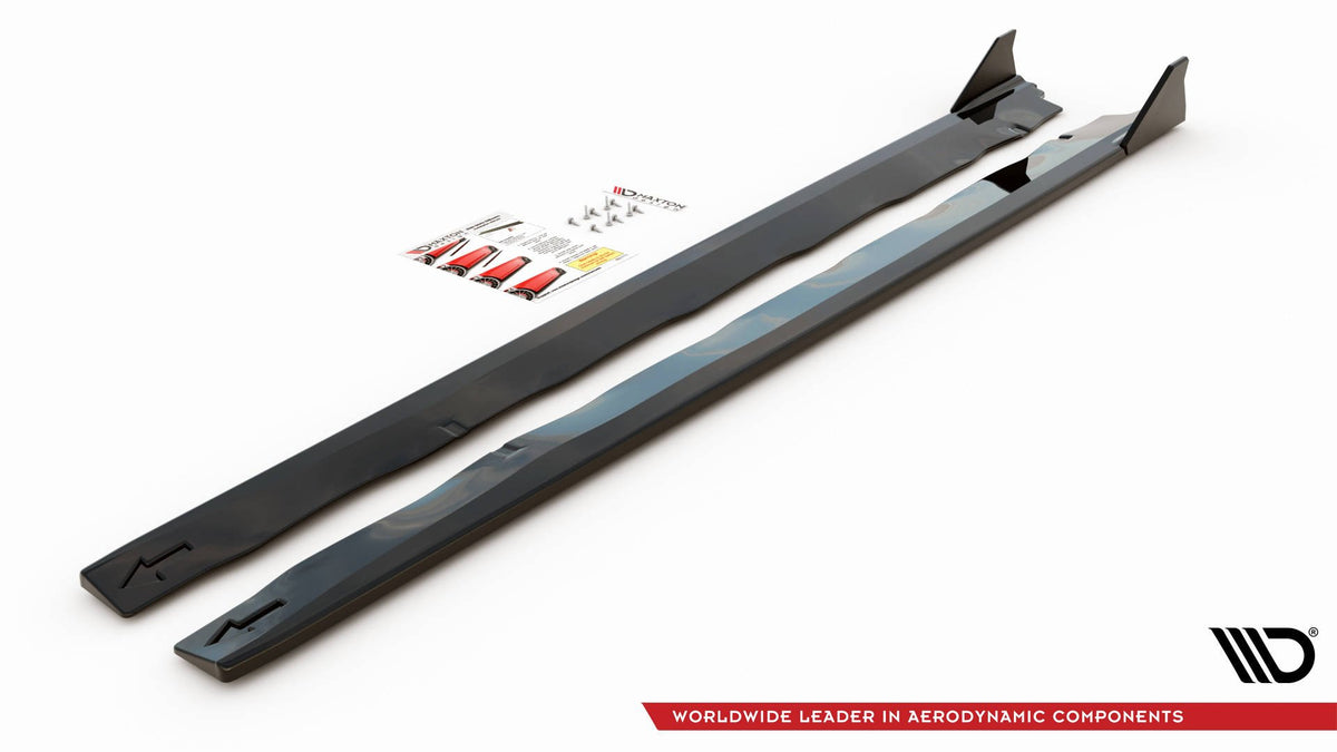 Street+ Seitenschweller Leisten + Flaps passend für Ford Mustang GT Mk6 Facelift – Ansicht 7
