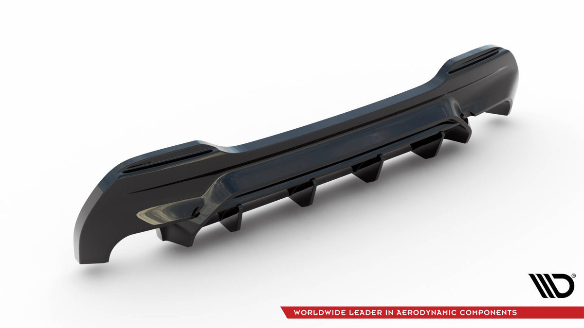 Diffusor Heck Ansatz V.1 passend für BMW 1er M-Paket/ M135i / 128ti F40 schwarz Hochglanz – Ansicht 8