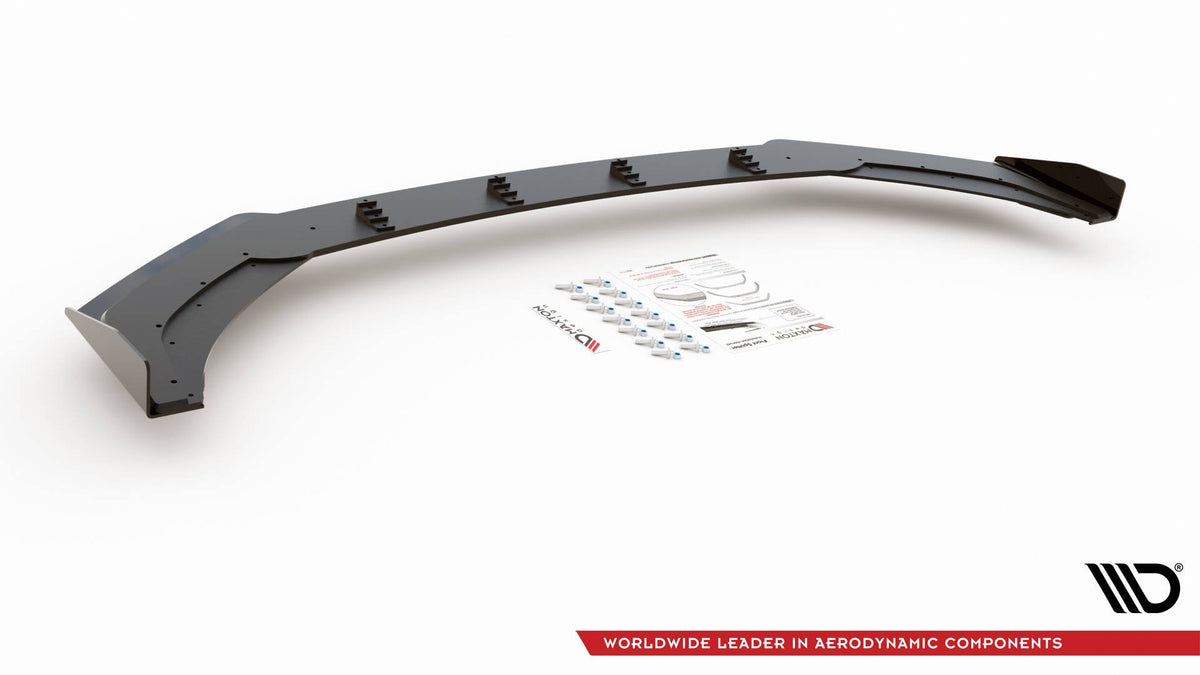 Street Pro Street+ Spoilerlippe Front Ansatz passend für + Flaps passend für VW Polo GTI Mk6 schwarz Hochglanz – Ansicht 7
