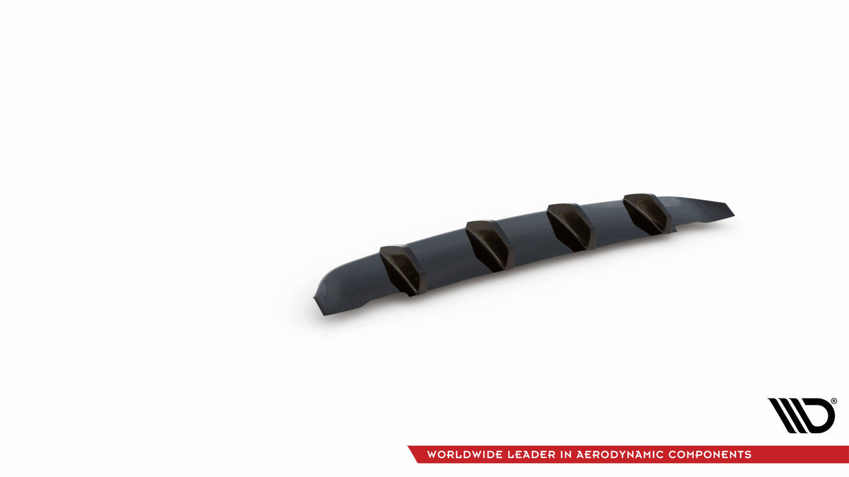 Diffusor Heck Ansatz passend für Ford Mustang Mk5 Facelift schwarz Hochglanz – Ansicht 7