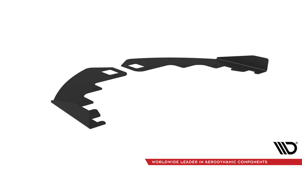 Front Stoßstange Flaps passend für Kia Proceed GT Mk3 Facelift / Ceed GT / GT - Line Mk1 Facelift schwarz Hochglanz – Ansicht 7