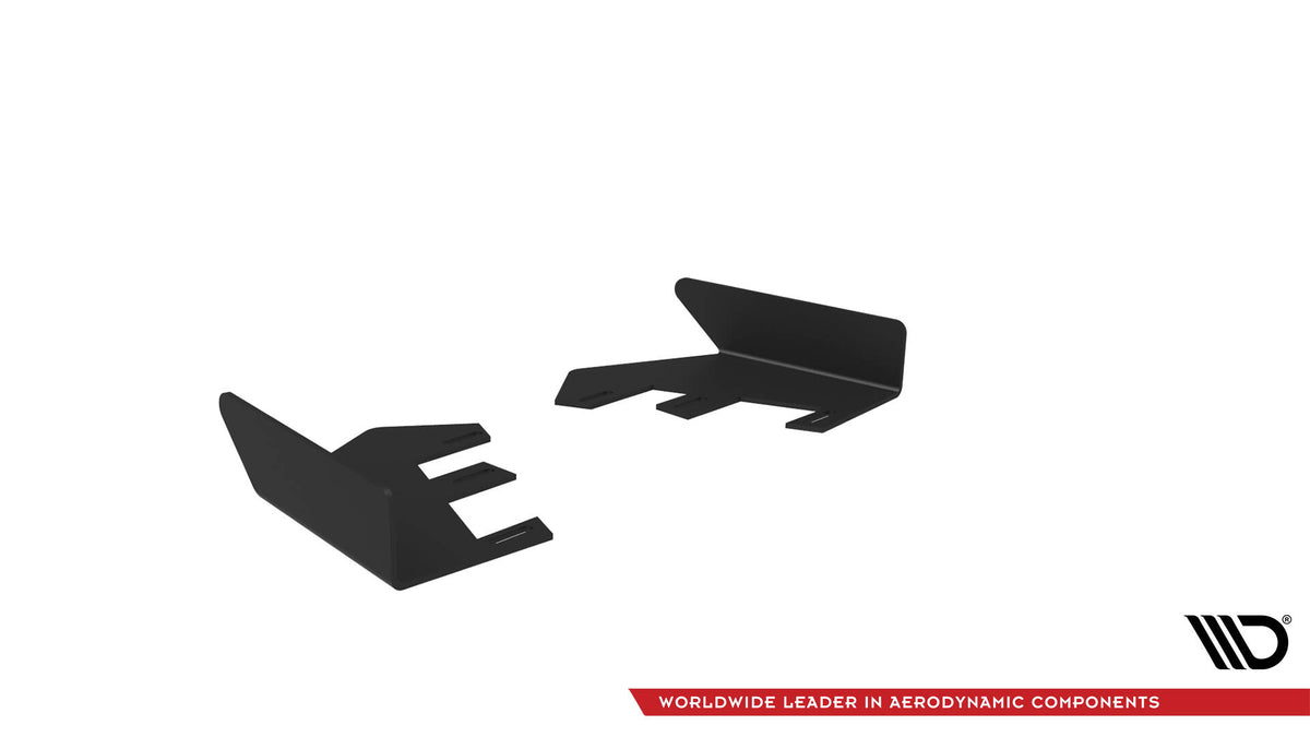 Hintere Seiten Flaps passend für Mercedes-AMG A35 Hatchback W177 schwarz Hochglanz – Ansicht 6