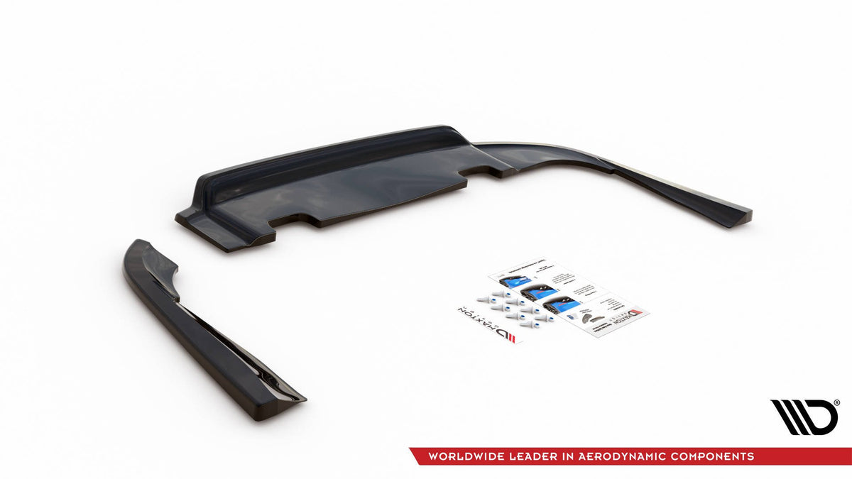 Street+ Mittlerer Diffusor RACE passend für V.1 Volvo V90 Mk2 schwarz Hochglanz – Ansicht 5