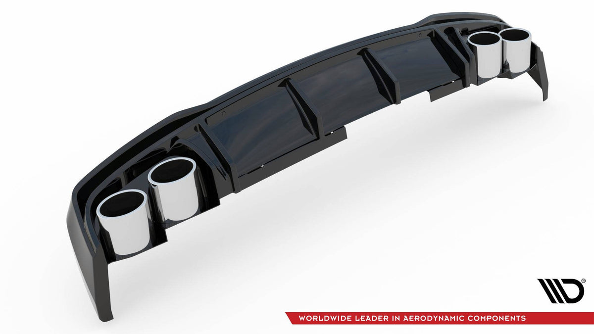 Diffusor Heck Ansatz + Endrohre passend für Audi A6 S-Line / S6 C8 / C8 Facelift – Ansicht 11