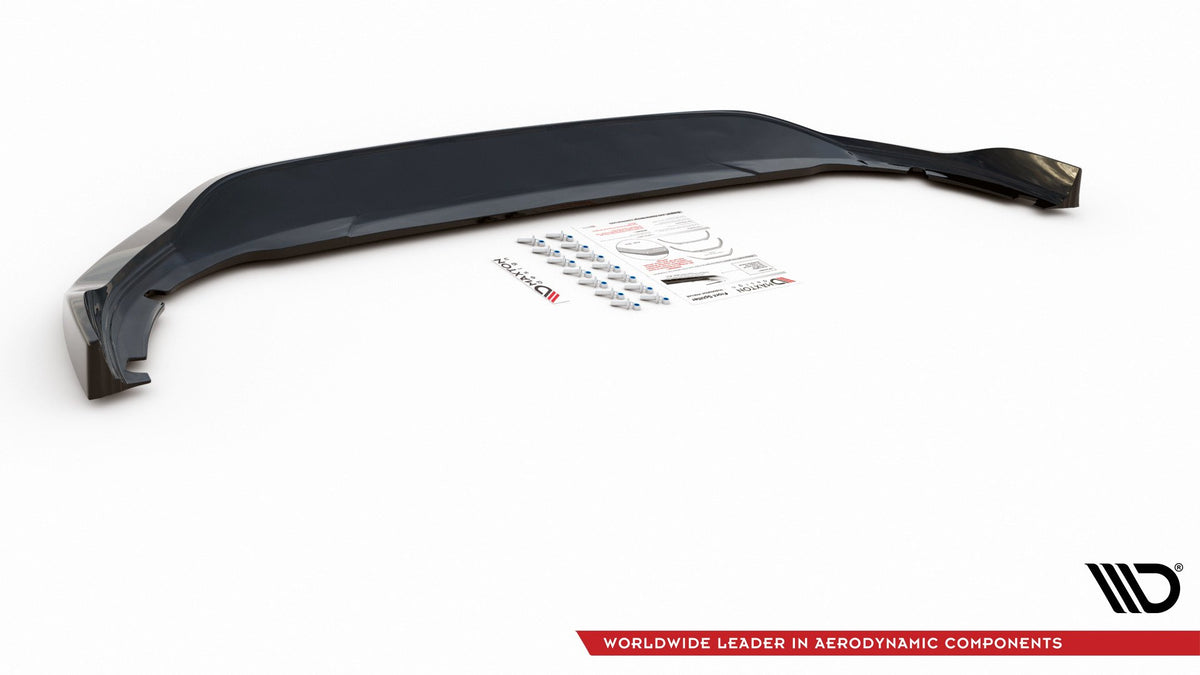Street+ Spoilerlippe Front Ansatz V.2 passend für VW Golf Hatchback / Variant Mk8 schwarz Hochglanz – Ansicht 7