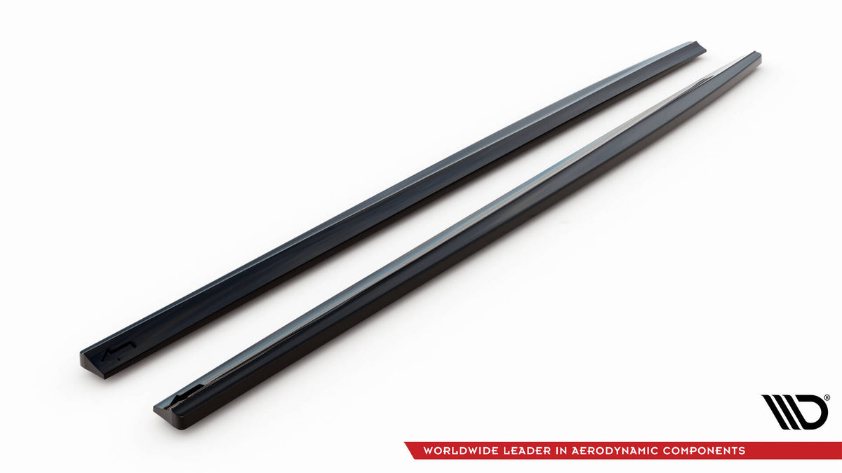 Street+ Seitenschweller Leisten passend für Mercedes-Benz E-Klasse W213 Coupe (C238) / Cabriolet (A238) AMG-Line / 53 AMG schwarz Hochglanz – Ansicht 7