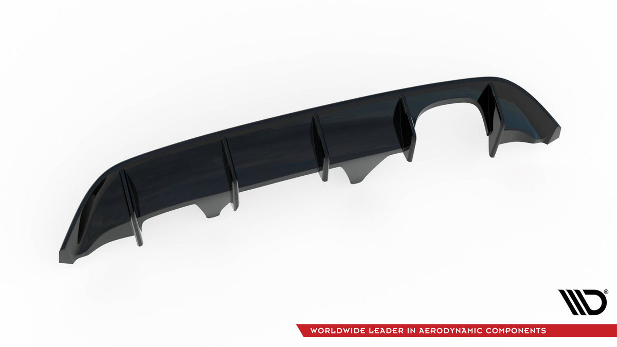 Diffusor Heck Ansatz passend für Ford Fiesta ST Mk8 schwarz Hochglanz – Ansicht 6