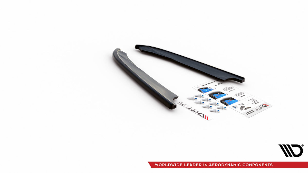 Heck Ansatz Flaps Diffusor passend für Hyundai I40 Mk1 schwarz Hochglanz – Ansicht 6