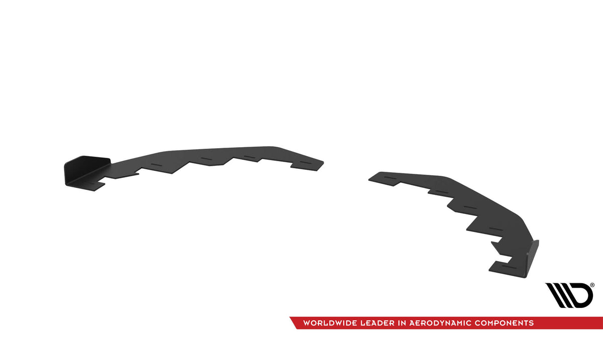 Front Stoßstange Flaps passend für Kia Stinger GT / GT-Line / Standard Mk1 schwarz Hochglanz – Ansicht 6