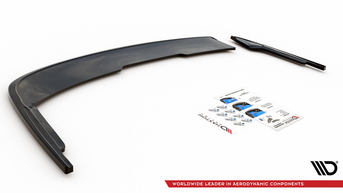 Heck Ansatz Flaps Diffusor passend für Audi A4 B9 schwarz Hochglanz – Ansicht 6