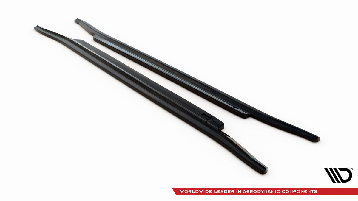 Street+ Seitenschweller Leisten passend für VW Arteon R-Line Limousine / Shooting Brake Mk1 schwarz Hochglanz – Ansicht 6