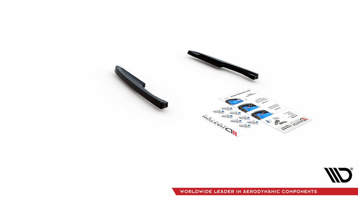 Heck Ansatz Flaps Diffusor passend für VW Touareg R-line Mk3 schwarz Hochglanz – Ansicht 6