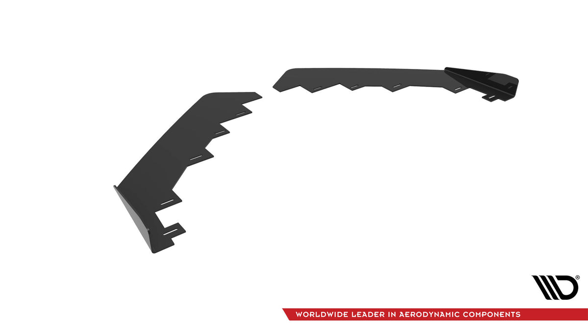 Front Stoßstange Flaps passend für Audi TT S / S-Line 8S schwarz Hochglanz – Ansicht 5