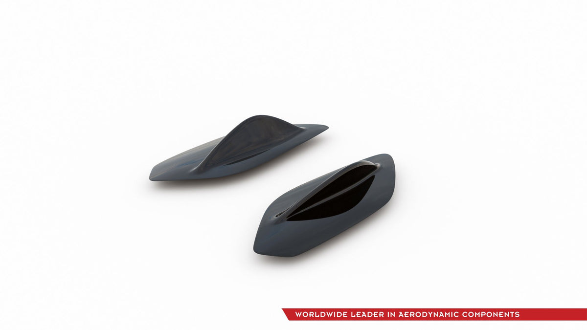 Spoiler Seitenerweiterungen Mercedes A35 AMG Hatchback W177 schwarz Hochglanz – Ansicht 7
