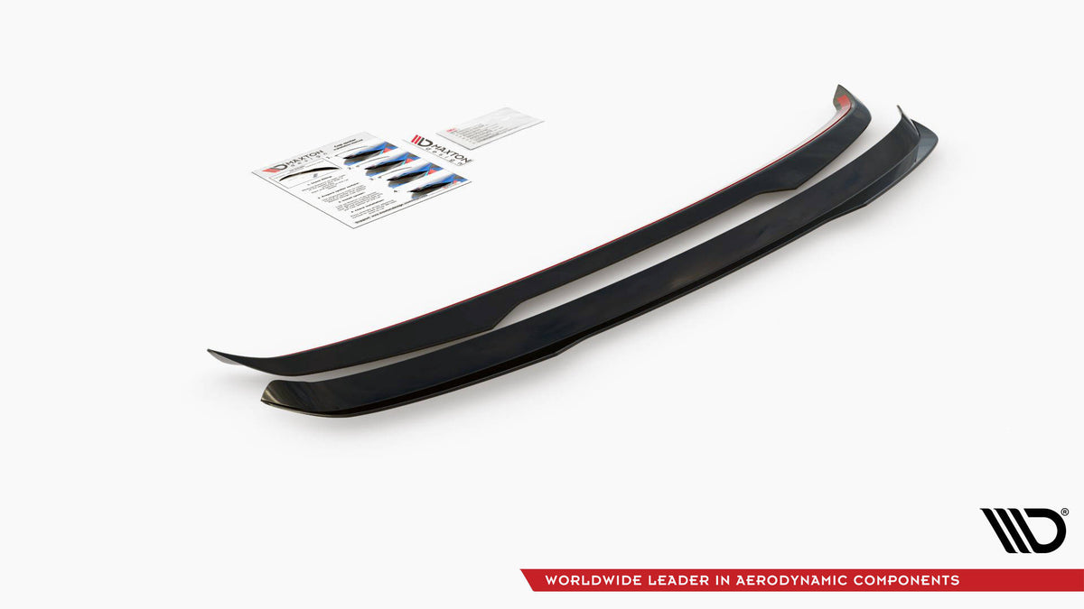 Heckspoiler Lippe Volvo V60 R-Design Mk3 schwarz Hochglanz – Ansicht 6