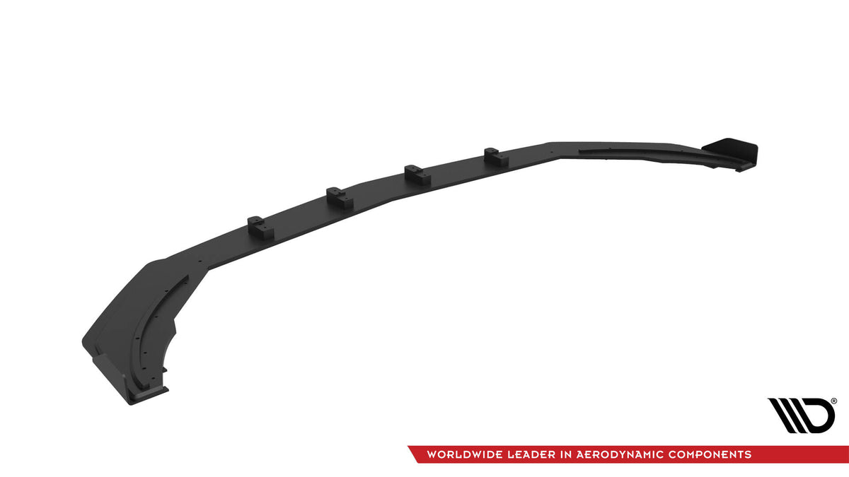 Street Pro Street+ Spoilerlippe Front Ansatz + Flaps passend für Mercedes-AMG A35 W177 Facelift schwarz Hochglanz – Ansicht 8
