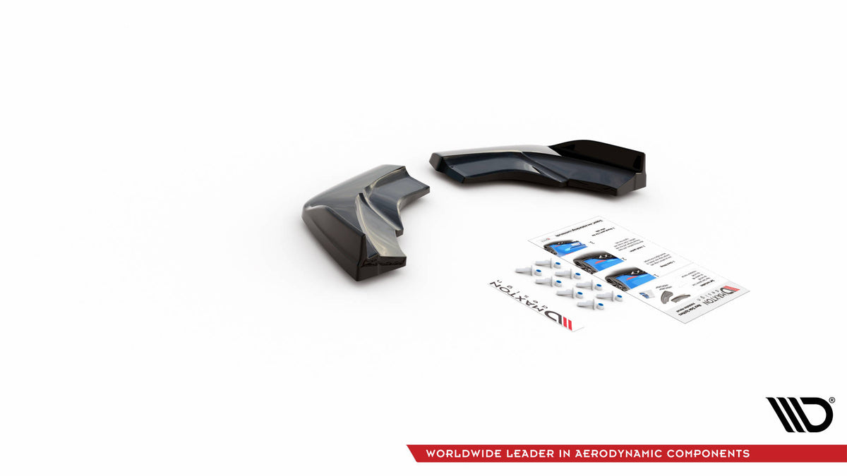 Heck Ansatz Flaps Diffusor V.1 passend für Mercedes-Benz A W176 schwarz Hochglanz – Ansicht 6