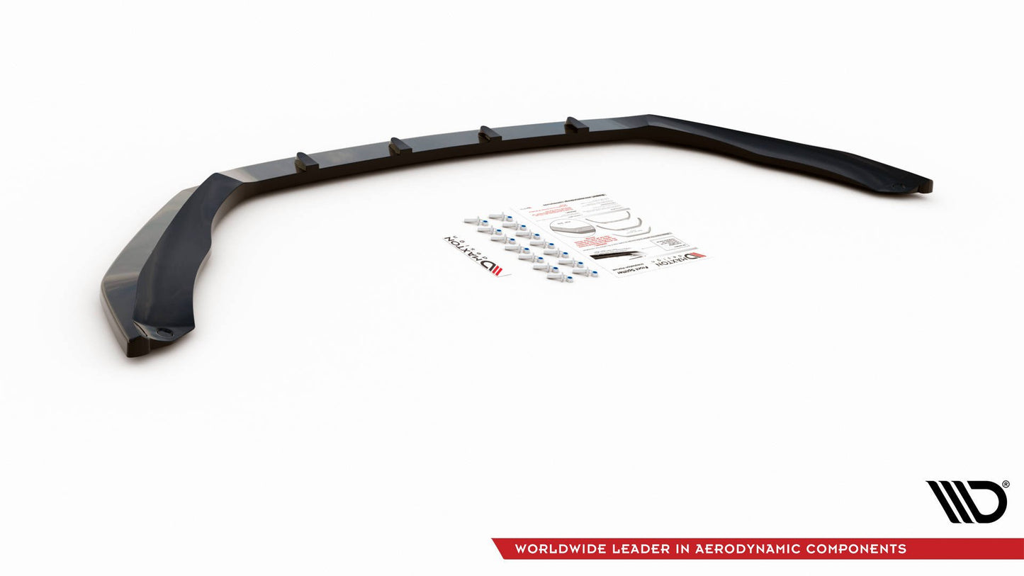 Street+ Spoilerlippe Front Ansatz V.4 passend für Skoda Octavia RS Mk3 schwarz Hochglanz – Ansicht 8