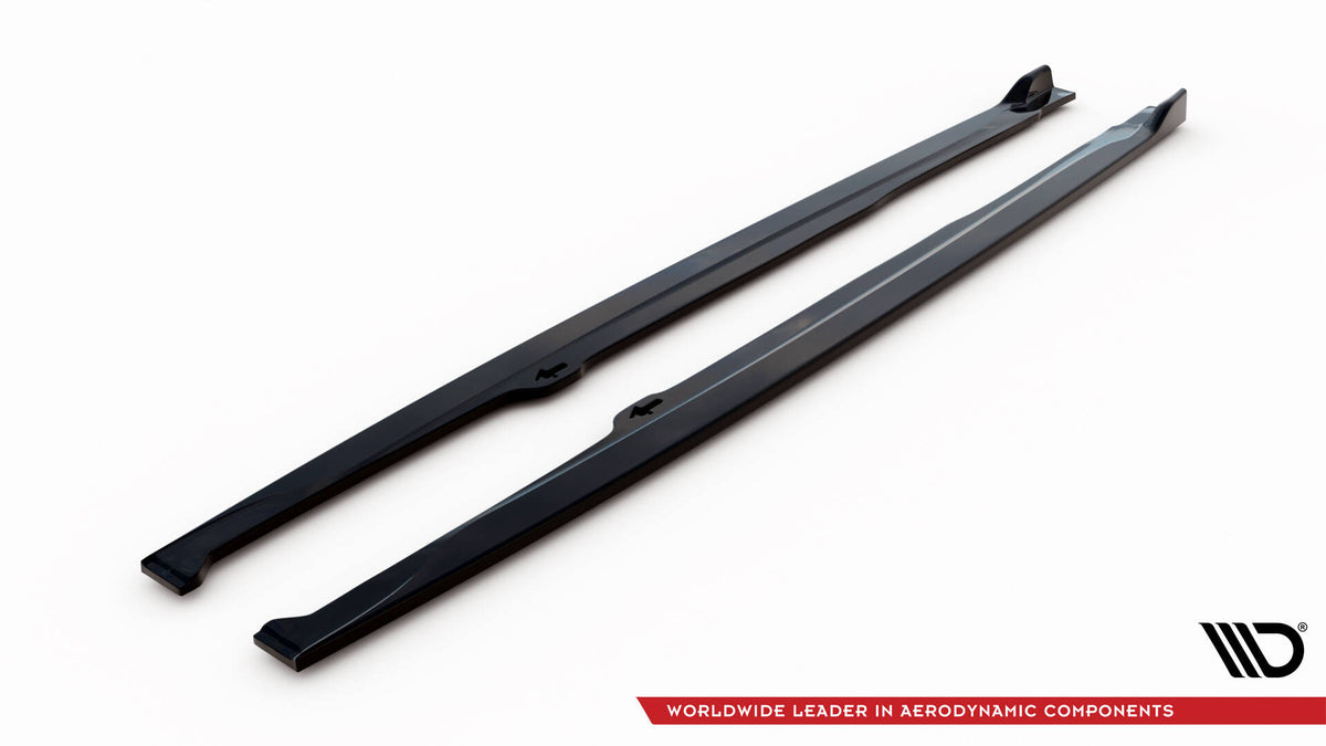 Street+ Seitenschweller Leisten passend für Toyota Corolla XII Hatchback schwarz Hochglanz – Ansicht 6