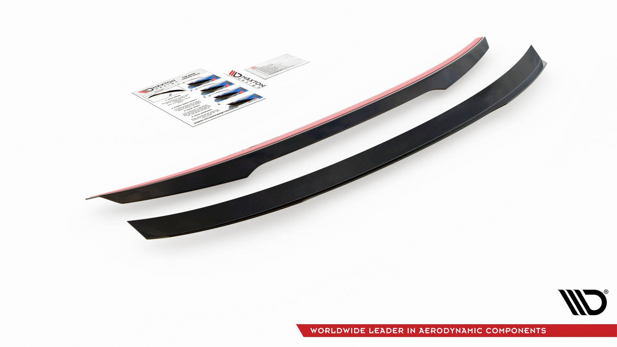 Heckspoiler Lippe Peugeot 508 Limousine Mk2 schwarz Hochglanz – Ansicht 5