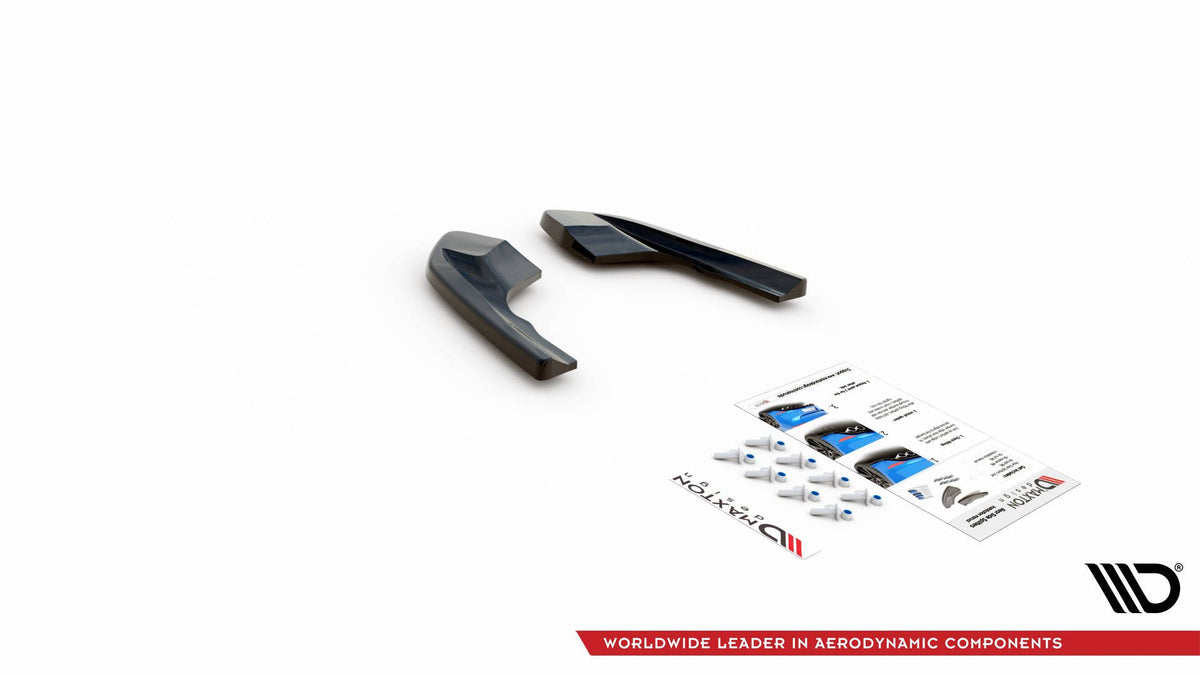 Heck Ansatz Flaps Diffusor V.1 passend für VW Golf R Hatchback Mk8 Facelift schwarz Hochglanz – Ansicht 7