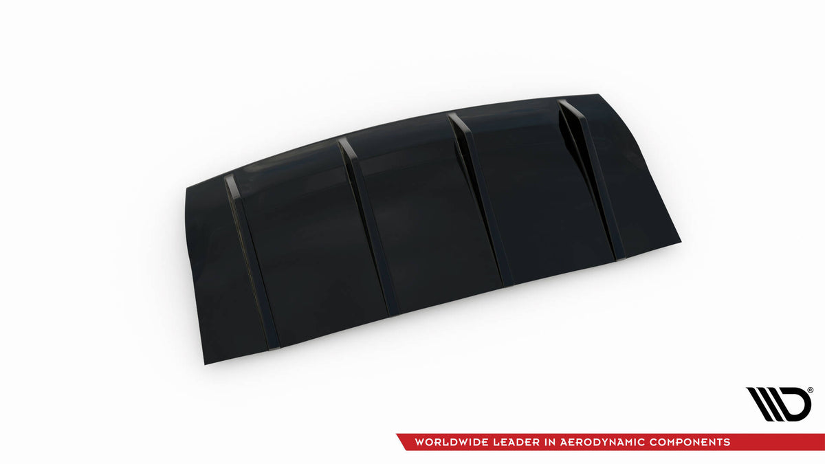 Diffusor Heck Ansatz passend für Porsche Panamera GTS 971 schwarz Hochglanz – Ansicht 6