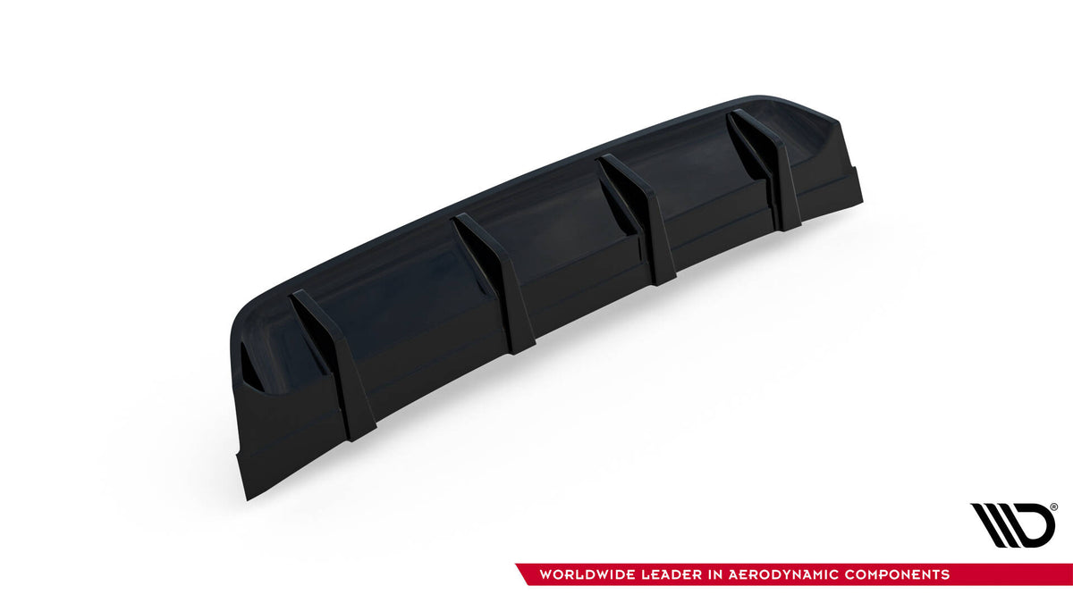 Diffusor Heck Ansatz passend für VW GOLF Mk7 GTI CLUBSPORT schwarz Hochglanz – Ansicht 5