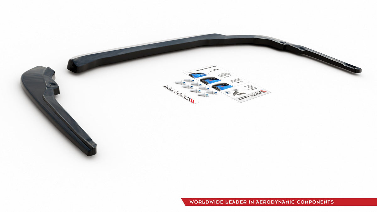 Heck Ansatz Flaps Diffusor passend für Toyota Corolla XII Touring Sports schwarz Hochglanz – Ansicht 9